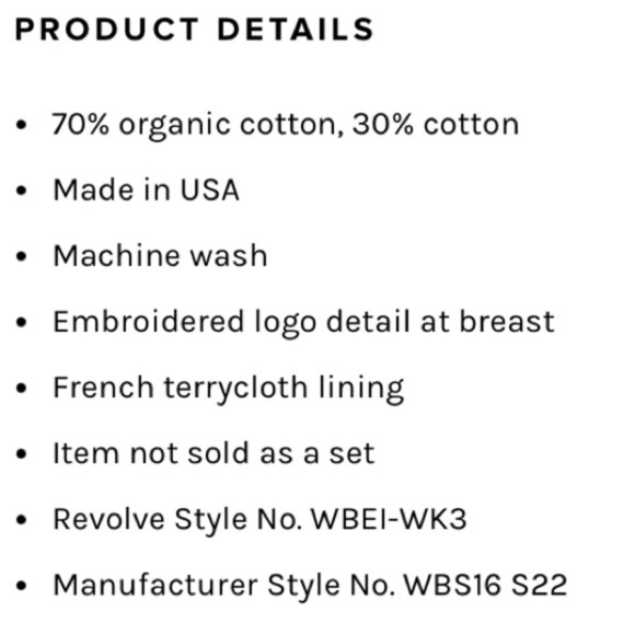 NWT WellBeing + BeingWell Goldie Sweatshirt, beige, size S, organic cotton - Picture 11 of 11